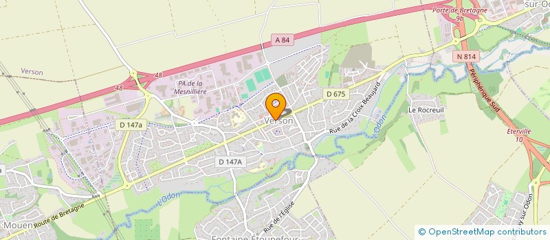 localisation de l'entreprise ASSOCIATION DE GESTION AGREE DE BASSE-NORMANDIE  VERSON