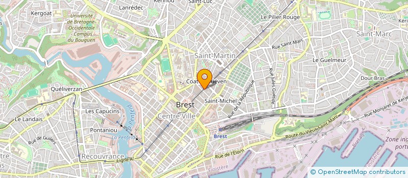 localisation de l'entreprise ASSOCIATION DE GESTION AGREE DE L'IROISE à BREST