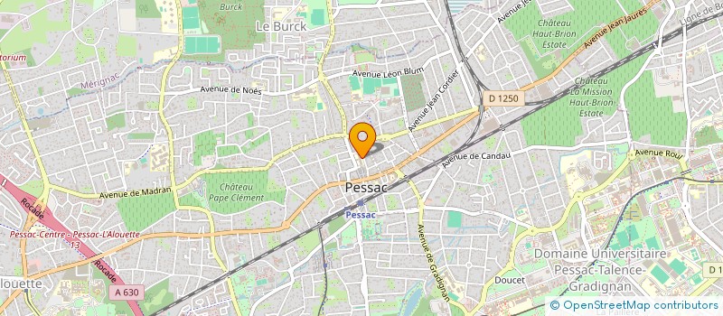 localisation de l'entreprise ASSOCIATION DE GESTION DE L'ECOLE ARISTIDE BRIAND à PESSAC