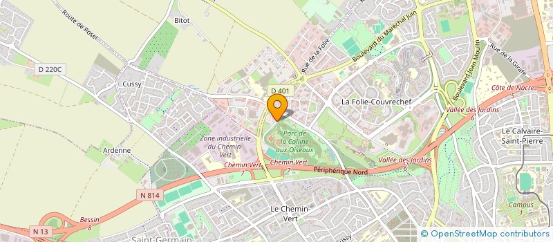 localisation de l'entreprise ASSOCIATION DE GESTION DE L'ECOLE SUPERIEURE DES SERVICES à CAEN