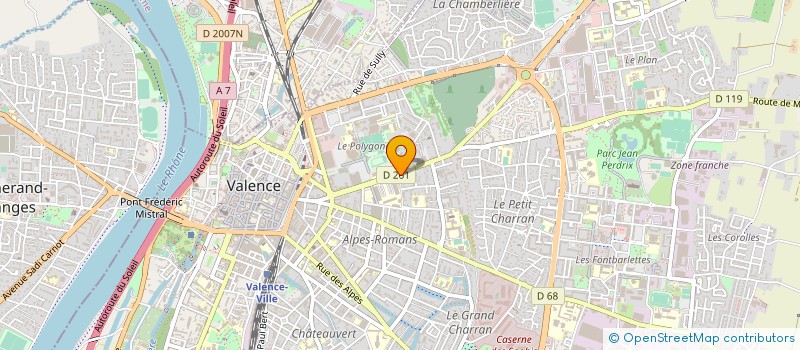 localisation de l'entreprise ASSOCIATION DE GESTION DE L'ECOLE TECHNIQUE DU POLE LATOUR MAUBOURG à VALENCE