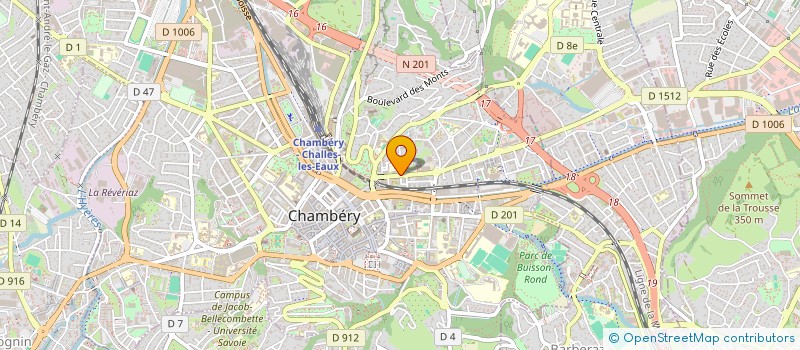 localisation de l'entreprise ASSOCIATION DE GESTION DE L ENSEMBLE SCOLAIRE SAINT FRANCOIS DE SALES  CHAMBERY