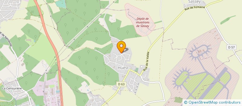 localisation de l'entreprise ASSOCIATION DE GESTION DE L ERMITAGE à HUEST