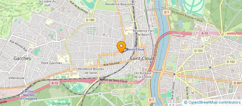 localisation de l'entreprise ASSOCIATION DE GESTION DE L'ETABLISSEMENT SAINT-JOSEPH à SAINT-CLOUD