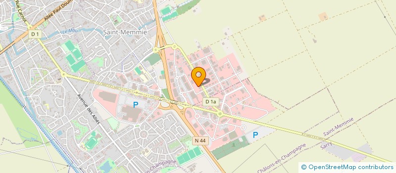localisation de l'entreprise ASSOCIATION DE GESTION DE L'INSERTION DE LA COMMUNAUTE D'AGGLOMERATION DE CHALONS-EN-CHAMPAGNE - ENTREPRISE D'INSERTION à SAINT-MEMMIE