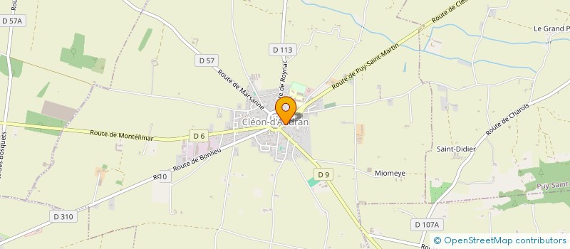 localisation de l'entreprise ASSOCIATION DE GESTION DE LA BIBLIOTHEQUE COMMUNALE DE CLEON D'ANDRAN  CLEON-D'ANDRAN