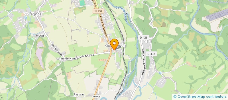 localisation de l'entreprise ASSOCIATION DE GESTION DE LA BIBLIOTHEQUE MUNICIPALE DE GURMENCON  GURMENCON