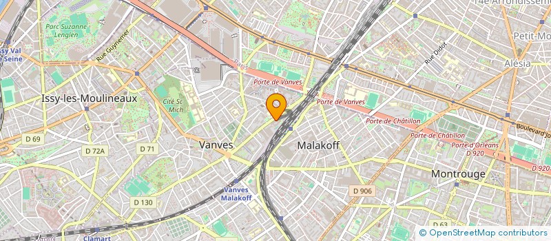 localisation de l'entreprise ASSOCIATION DE GESTION DE LA CAISSE DE PRE RETRAITES EMPLOYES à VANVES