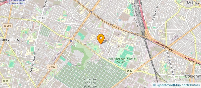 localisation de l'entreprise ASSOCIATION DE GESTION DE LA MAISON DE SANTE DE BOBIGNY ABREUVOIR (AGMSBA)  BOBIGNY