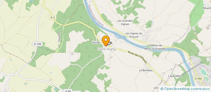 localisation de l'entreprise ASSOCIATION DE GESTION DE LA MAISON DE VIE ET DU BIEN ETRE à POULIGNY-SAINT-PIERRE