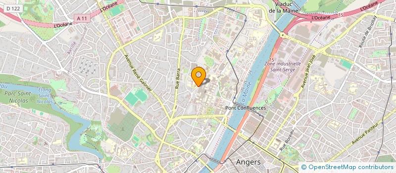 localisation de l'entreprise ASSOCIATION DE GESTION DE LA MAISON DES FAMILLES D ENFANTS HOSPITALISES à ANGERS