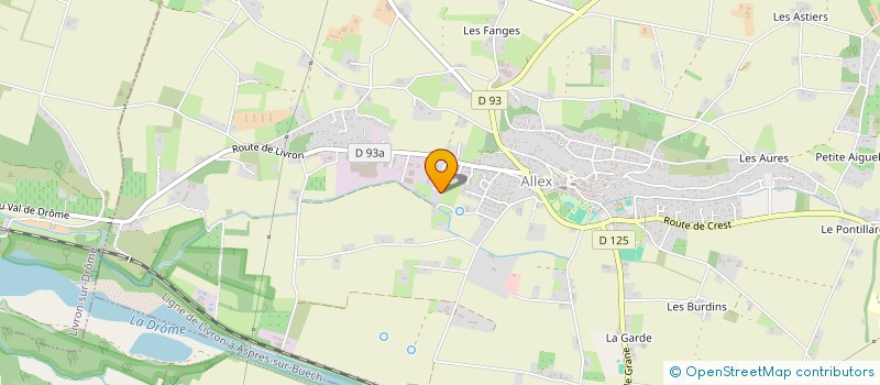 localisation de l'entreprise ASSOCIATION DE GESTION DE LA MARPA à ALLEX