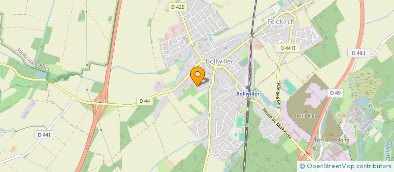 localisation de l'entreprise ASSOCIATION DE GESTION DE LA SALLE POLYVALENTE DE BOLLWILLER  BOLLWILLER