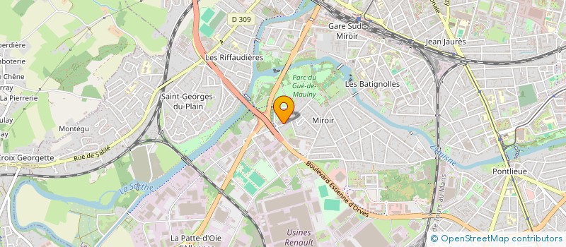localisation de l'entreprise ASSOCIATION DE GESTION DE LOGEMENTS ACCOMPAGNES NELSON MANDELA à LE MANS