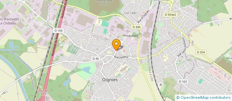 localisation de l'entreprise ASSOCIATION DE GESTION DES AIDES AU PROFIT DE LA PROTECTION ANIMALE  OIGNIES