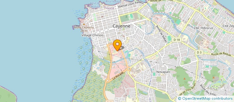 localisation de l'entreprise ASSOCIATION DE GESTION DES ARTISANS DE GUYANE  CAYENNE