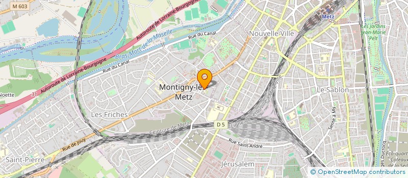 localisation de l'entreprise ASSOCIATION DE GESTION DES CENTRES SOCIO-FAMILIAUX DE MONTIGNY-LES-METZ à MONTIGNY-LES-METZ