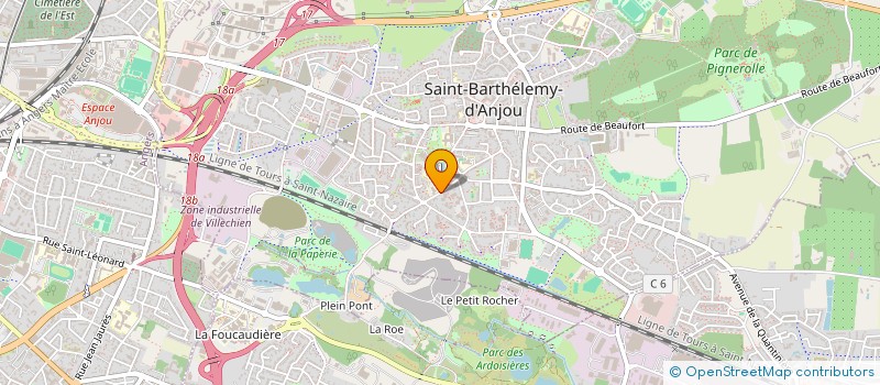 localisation de l'entreprise ASSOCIATION DE GESTION DES ETABLISSEMENTS CAMPUS TECH (AGE CAMPUS TECH)  SAINT-BARTHELEMY-D ANJOU