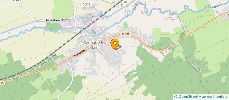 localisation de l'entreprise ASSOCIATION DE GESTION DES EVENEMENTS ET DE LA LOGISTIQUE  SERMAIZE-LES-BAINS