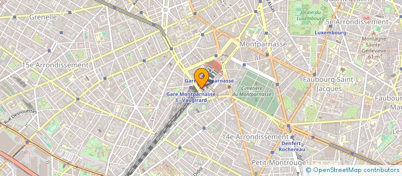 localisation de l'entreprise ASSOCIATION DE GESTION DES PERSONNELS D'IMMEUBLES  PARIS 14