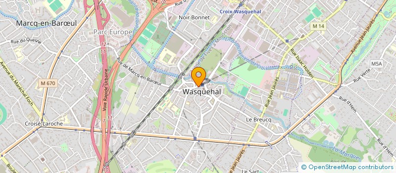 localisation de l'entreprise ASSOCIATION DE GESTION DES SALLES DE REPETITIONS à WASQUEHAL