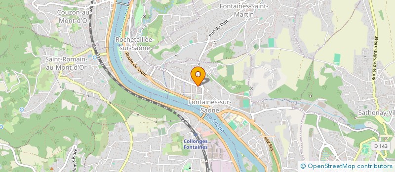 localisation de l'entreprise ASSOCIATION DE GESTION DES STRUCTURES D'AIDE A DOMICILE DE NEUVILLE FONTAINES  FONTAINES-SUR-SAONE