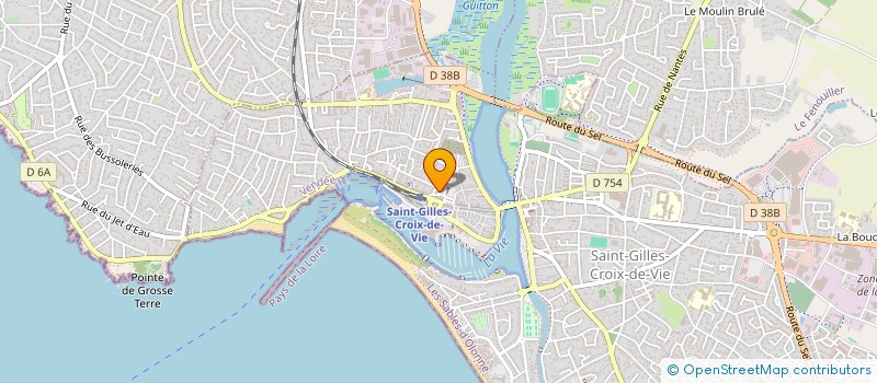 localisation de l'entreprise ASSOCIATION DE GESTION DES TEMPS PERISCOLAIRES DE L'ECOLE SAINTE CROIX  SAINT-GILLES-CROIX-DE-VIE