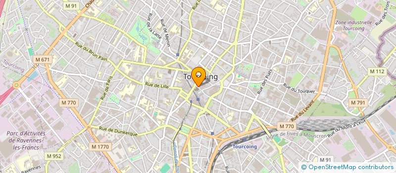 localisation de l'entreprise ASSOCIATION DE GESTION DU CENTRE PASTORAL  TOURCOING