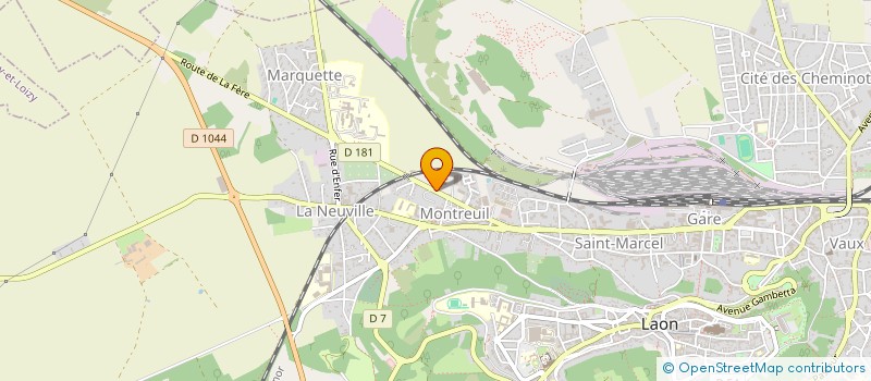 localisation de l'entreprise ASSOCIATION DE GESTION DU CODERPA à LAON
