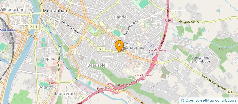 localisation de l'entreprise ASSOCIATION DE GESTION DU COMITE REGIONAL FCPE MIDI-PYRENEES  MONTAUBAN