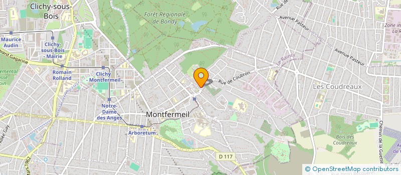 localisation de l'entreprise ASSOCIATION DE GESTION DU GROUPE SCOLAIRE INDEPENDANT DE MONTFERMEIL  MONTFERMEIL