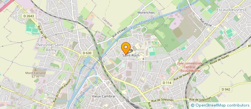 localisation de l'entreprise ASSOCIATION DE GESTION DU LYCEE D'ENSEIGNEMENT AGRICOLE PRIVE DE CAMBRAI à CAMBRAI