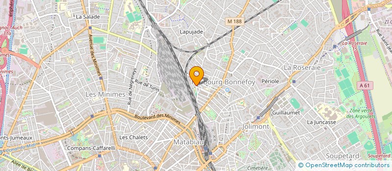 localisation de l'entreprise ASSOCIATION DE GESTION DU POLE ECONOMIE SOCIALE ET SOLIDAIRE DES HERBES FOLLES  TOULOUSE