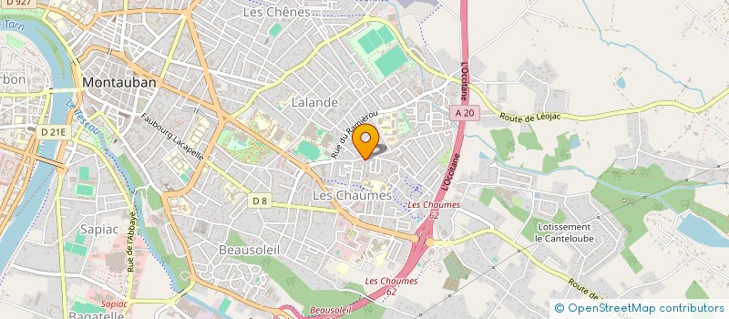 localisation de l'entreprise ASSOCIATION DE GESTION DU RESTAURANT INTER ADMINISTRATIF DE MONTAUBAN à MONTAUBAN