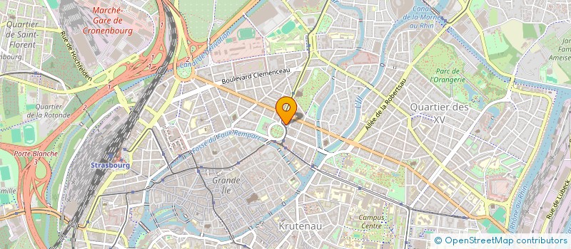 localisation de l'entreprise ASSOCIATION DE GESTION DU RESTAURANT INTERADMINISTRATIF DE LA PREFECTURE à STRASBOURG