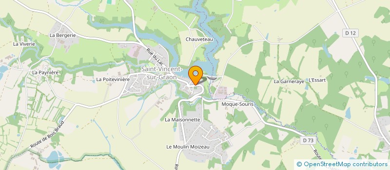 localisation de l'entreprise ASSOCIATION DE GESTION DU RESTAURANT SCOLAIRE DE SAINT VINCENT SUR GRAON à SAINT-VINCENT-SUR-GRAON