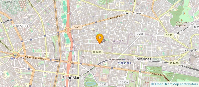localisation de l'entreprise ASSOCIATION DE GESTION DU RIE TERRA NOVA V à MONTREUIL