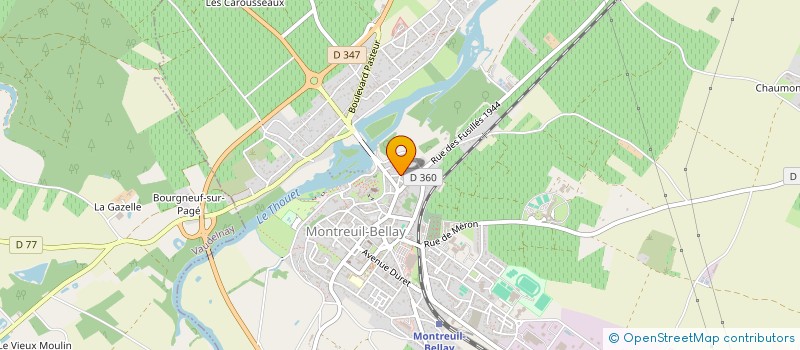 localisation de l'entreprise ASSOCIATION DE GESTION ET D'ANIMATION DE L'ECOLE DU COUDRAY MACOUARD  LE COUDRAY-MACOUARD