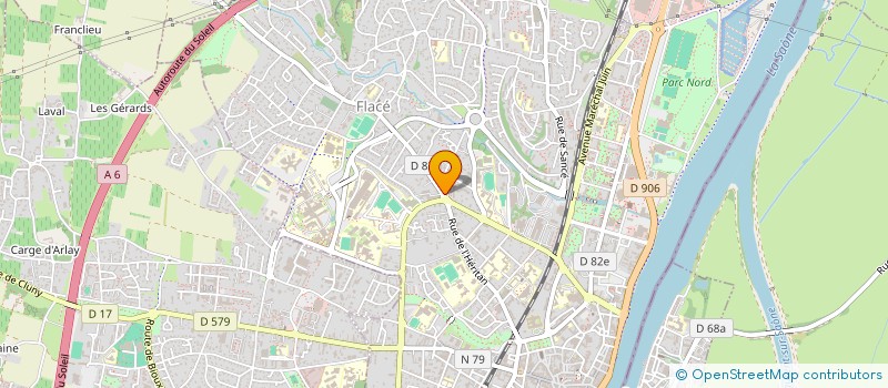 localisation de l'entreprise ASSOCIATION DE GESTION ET DE COMPTABILITE à MACON