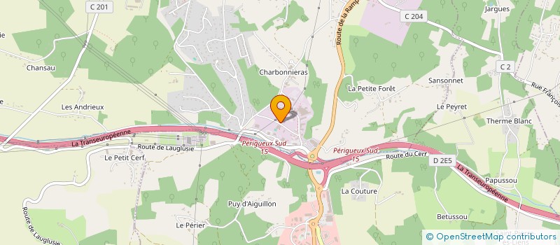 localisation de l'entreprise ASSOCIATION DE GESTION ET DE COMPTABILITE DU PERIGORD  COULOUNIEIX-CHAMIERS