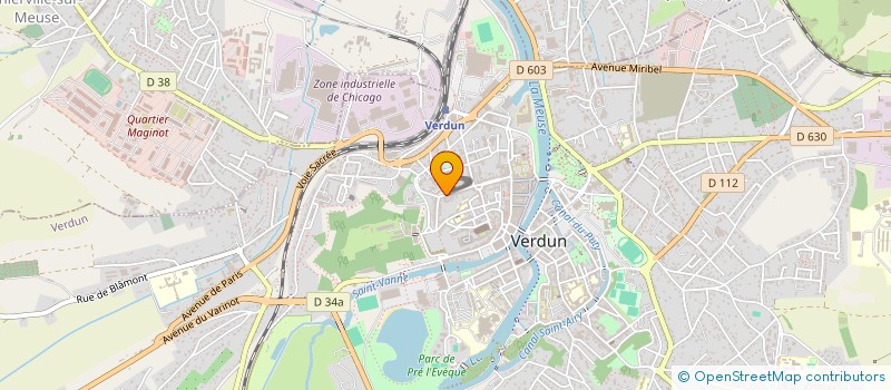 localisation de l'entreprise ASSOCIATION DE GESTION ET ORGANISATION DE RENCONTRES ARTISTIQUES à VERDUN