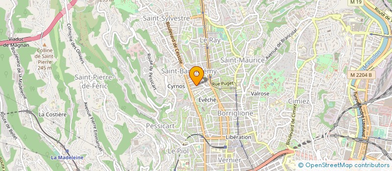 localisation de l'entreprise ASSOCIATION DE GESTION HOPITAL PRIVE GERIATRIQUES LES SOURCES à NICE
