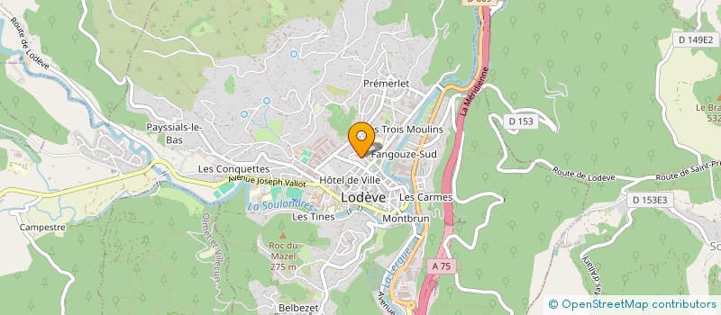 localisation de l'entreprise ASSOCIATION DE GESTION INTERPLIE DE L HERAULT à LODEVE