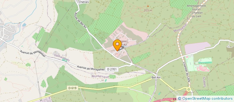 localisation de l'entreprise ASSOCIATION DE GESTION LIBERALE DES SOINS NON PROGRAMMES DE L'HERAULT  VAILHAUQUES