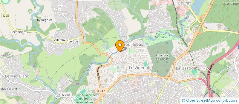 localisation de l'entreprise ASSOCIATION DE GUIDAGE SPORTIF POUR DEFICIENTS VISUELS - GUIDE-ET-MOI à LIMOGES