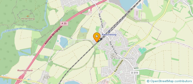 localisation de l'entreprise ASSOCIATION DE GYM ET DE DANSE  RSCHWOOG