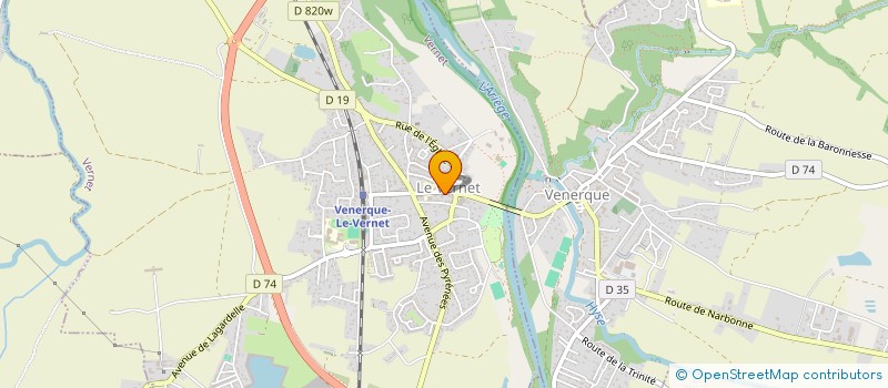 localisation de l'entreprise ASSOCIATION DE GYMNASTIQUE D'ENTRETIEN DU VERNET à VERNET