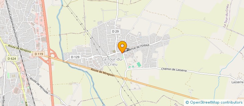 localisation de l'entreprise ASSOCIATION DE GYMNASTIQUE DE BENAGUES à BENAGUES