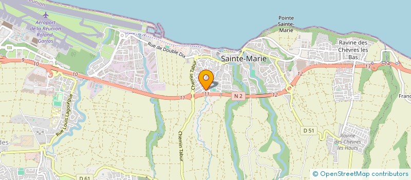 localisation de l'entreprise ASSOCIATION DE GYMNASTIQUE ET DE RANDONNEE DE SAINTE MARIE  SAINTE-MARIE