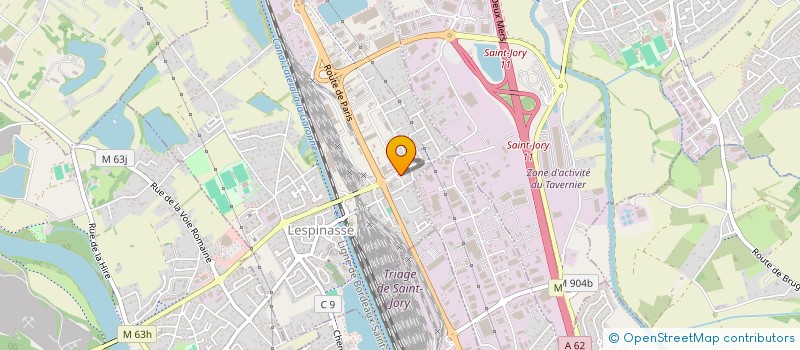 localisation de l'entreprise ASSOCIATION DE GYMNASTIQUE ET MUSCULATION LESPINASSOISE  LESPINASSE